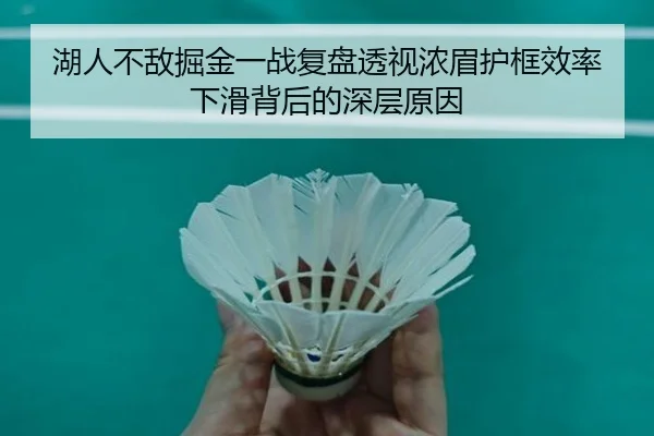 湖人不敌掘金一战复盘透视浓眉护框效率下滑背后的深层原因（leyu）